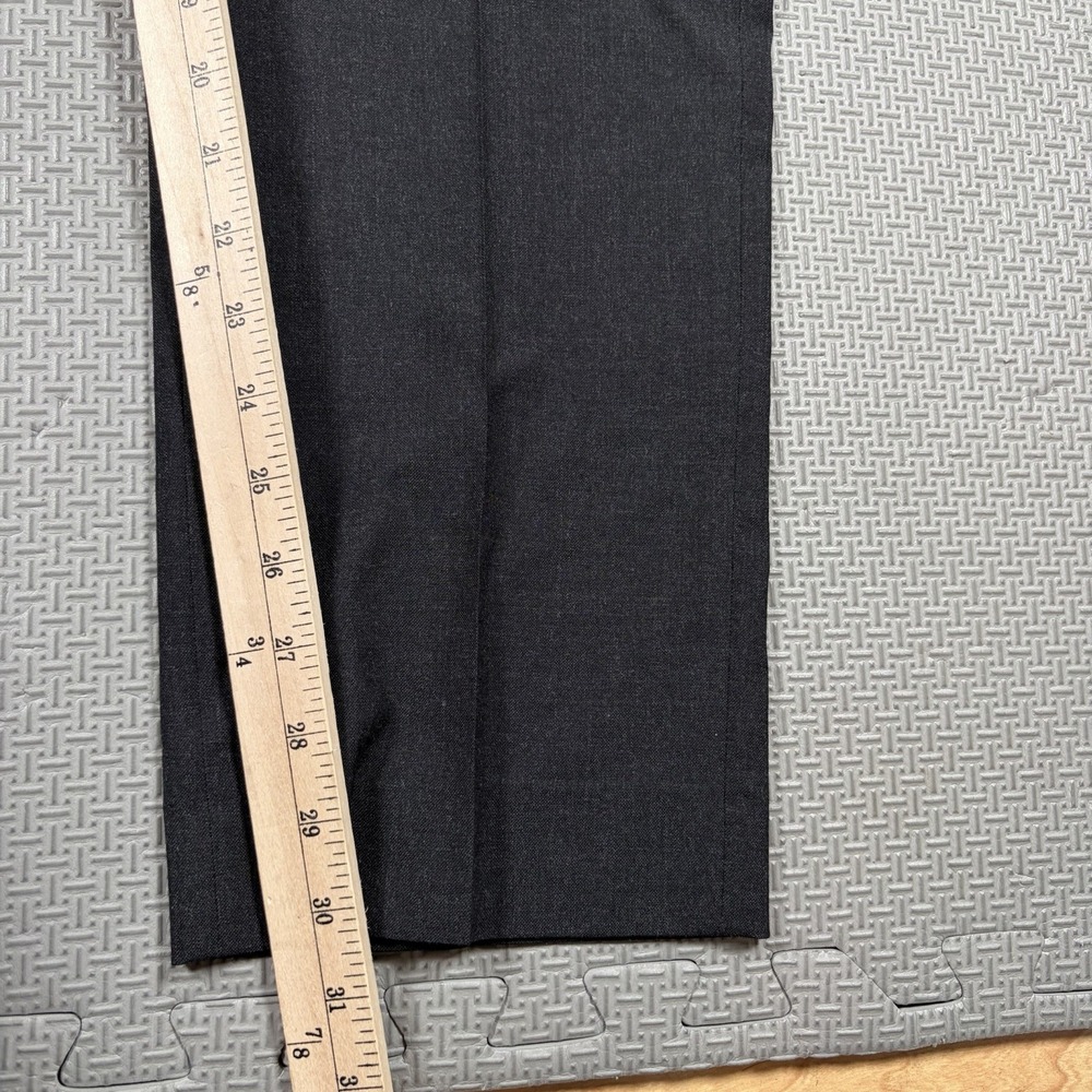 Sid Mashburn Black Wool Straight Leg Men's Dress Pants Flat Front Sz 52 36x30 - Picture 4 of 11